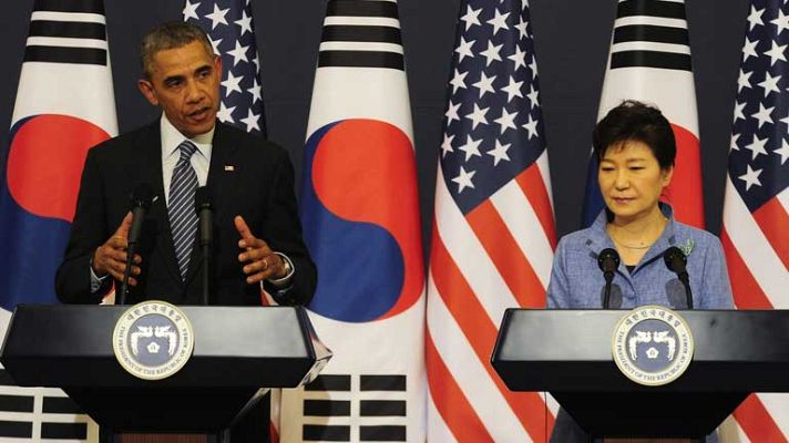 Telediario 1 - Obama plantea más sanciones contra Moscú