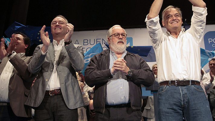 Telediario 1 - Arias Cañete clausura la convención del PP valenciano