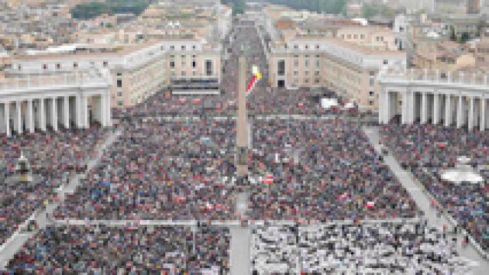 Unos 800.000 peregrinos asisten a la canonización