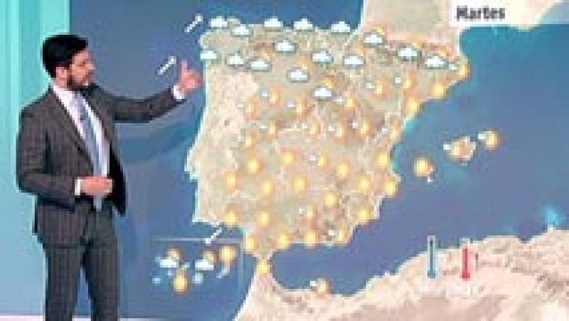 Subida de temperaturas y lluvias en el tercio norte peninsular