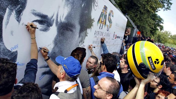Telediario 1 - Homenaje en Imola al fatídico accidente mortal de Ayrton Senna