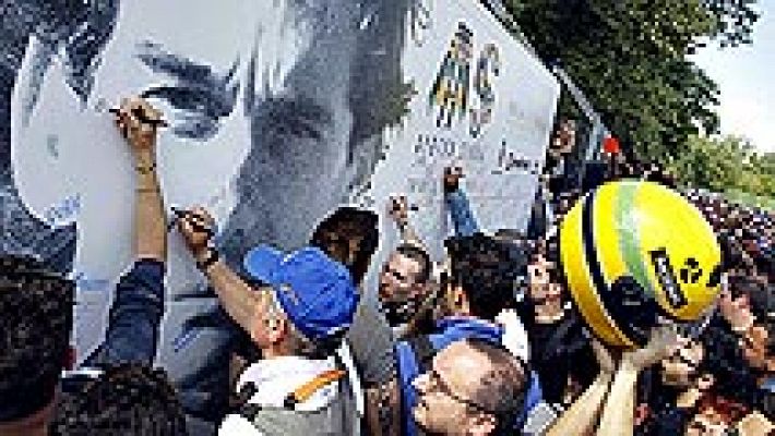 Homenaje en Imola al fatídico accidente mortal de Ayrton Senna