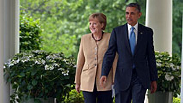 Obama y Merkel alertan de sanciones sectoriales a Rusia si "perturba" las elecciones de Ucrania