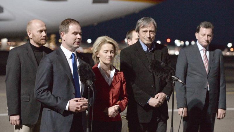 Llegan a Berlín los observadores de la OSCE liberados en Ucrania