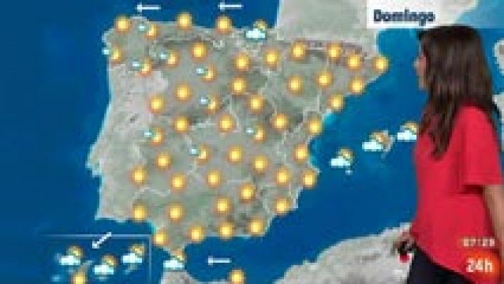 Temperaturas en ligero ascenso en la Península y Baleares