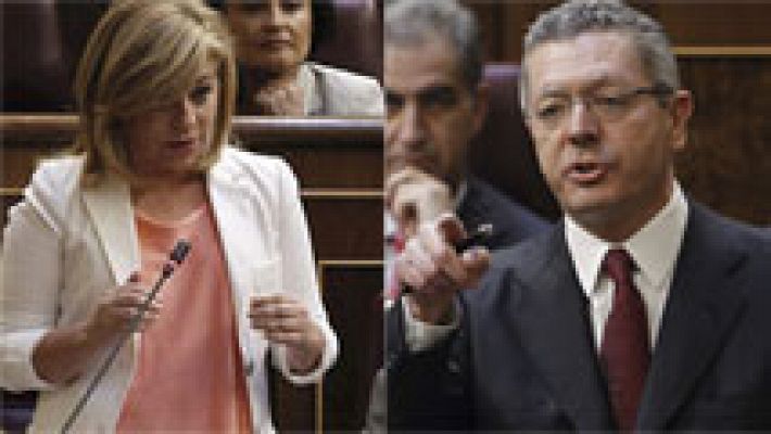 Reproches de Gallardón y el PSOE sobre el respeto a la mujer
