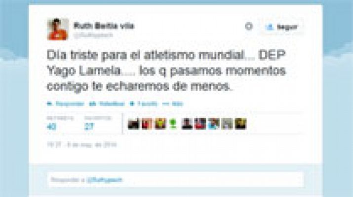 El atletismo español muestra su pesar por la muerte de Yago Lamela
