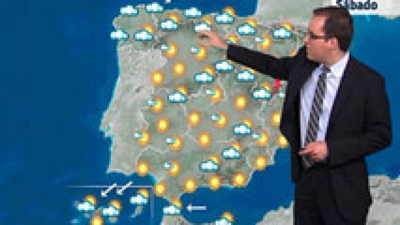 Nubes en Galicia, Pirineos y Cantábrico, y ligero ascenso de las temperaturas