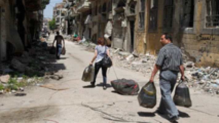 El Ejército sirio entra en el casco antiguo de Homs