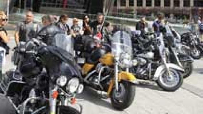 Concentración de Harley-Davidson en Madrid