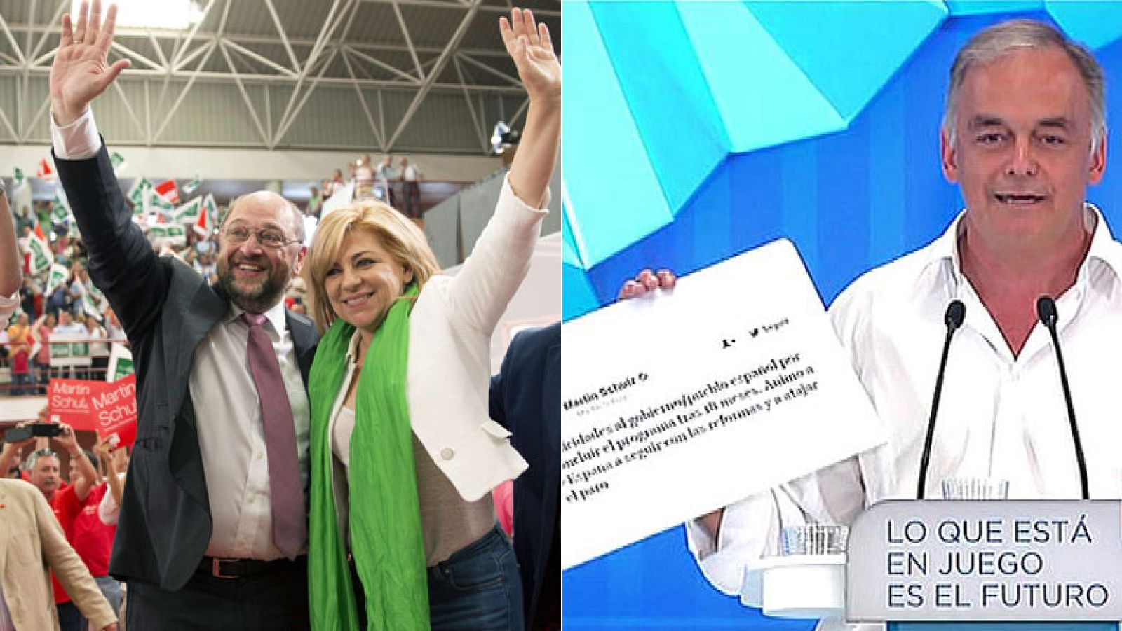 Schulz entra en la campaña y el PP se disputa su favor con el PSOE