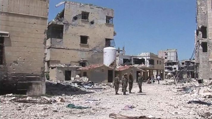 Telediario 1 - Volver a Homs, una ciudad fantasma