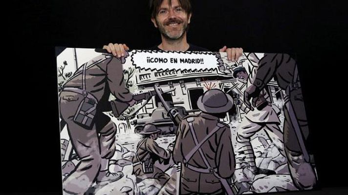 La 2 Noticias - Paco Roca homenajea en una exposición a los españoles que liberaron París