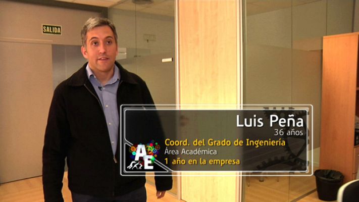 Luis Peña (36 años) Coordinador del Grado de Ingeniería