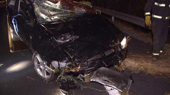 Telediario 1 - Drogas en 4 de cada 10 conductores muertos el año pasado