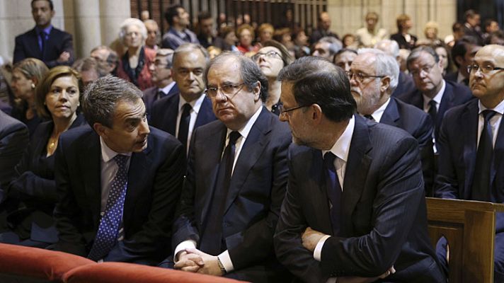 Informativo 24h - Rajoy y Zapatero acuden al funeral de la presidenta de la Diputación de León, asesinada a tiros