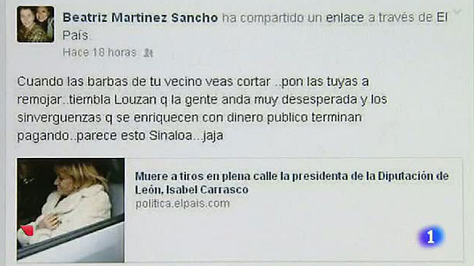 Dos concejalas del PSOE dimiten tras publicar comentarios ofensivos sobre Isabel Carrasco