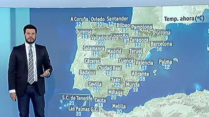 El tiempo - Temperaturas más bajas y viento en el noreste y el sur