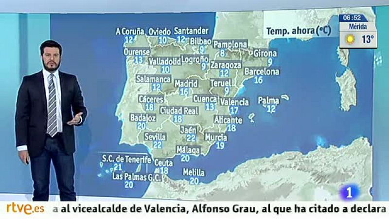 Temperaturas más bajas y viento en el noreste y el sur 