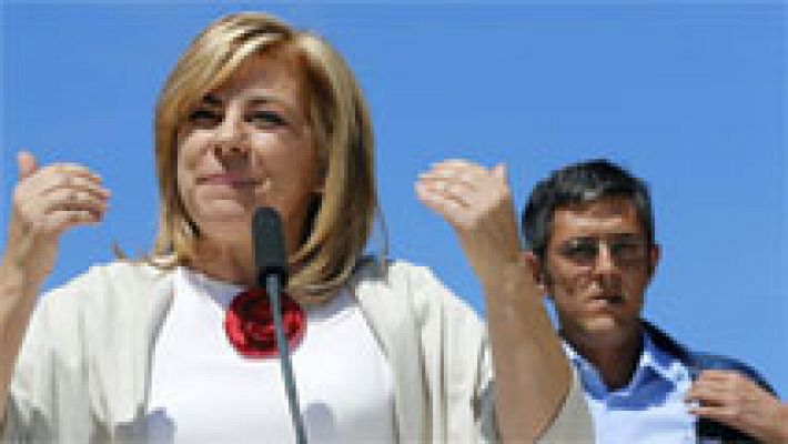 Valenciano y Madina en un acto electoral en Madrid