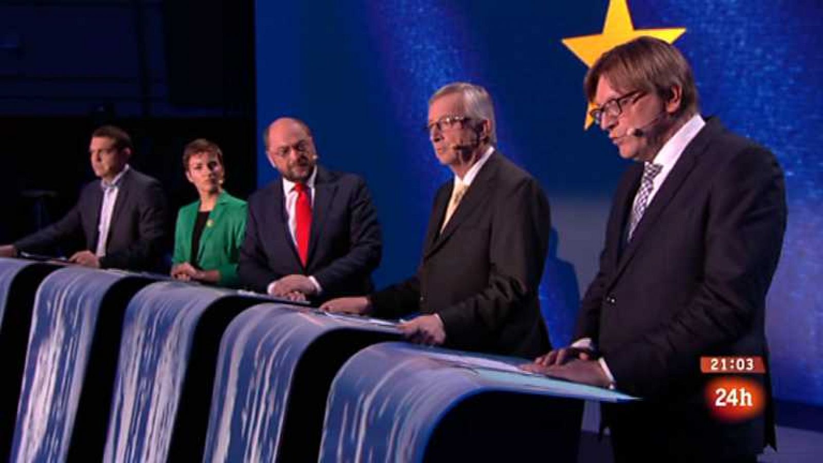 Especiales informativos: Debate entre los candidatos a presidir la Comisión Europea | RTVE Play