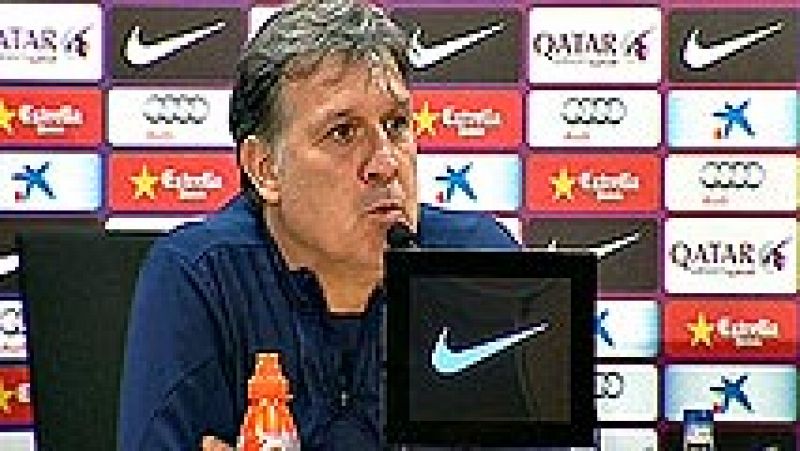 El técnico argentino del FC Barcelona ha comparecido ante los medios un día antes de la gran final de la Liga ante el Atlético de Madrid.