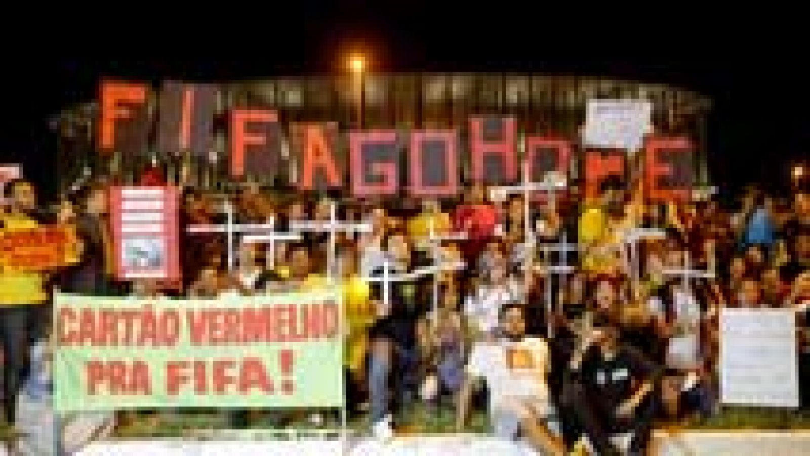 Telediario 1: Movilizaciones en Brasil contra el Mundial | RTVE Play