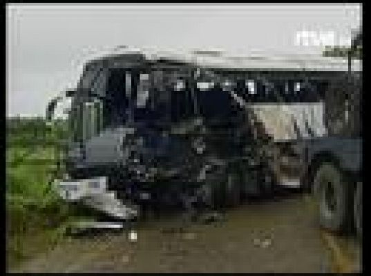 Grave accidente en la R. Dominicana