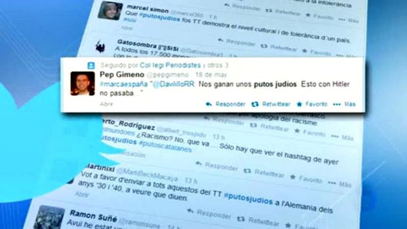 Varias comunidades judías han decidido presentar una denuncia colectiva a cinco personas por publicar en Twitter comentarios judeófobos y antisemitas que posterioremente replicaron otros 17.692 usuarios a raíz de la victoria del Maccabi de Tel Aviv a