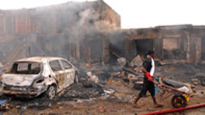 Un doble atentado deja al menos 118 muertos en un mercado en el centro de Nigeria