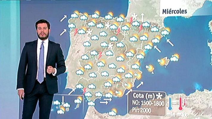 El tiempo - Jornada marcada por las precipitaciones