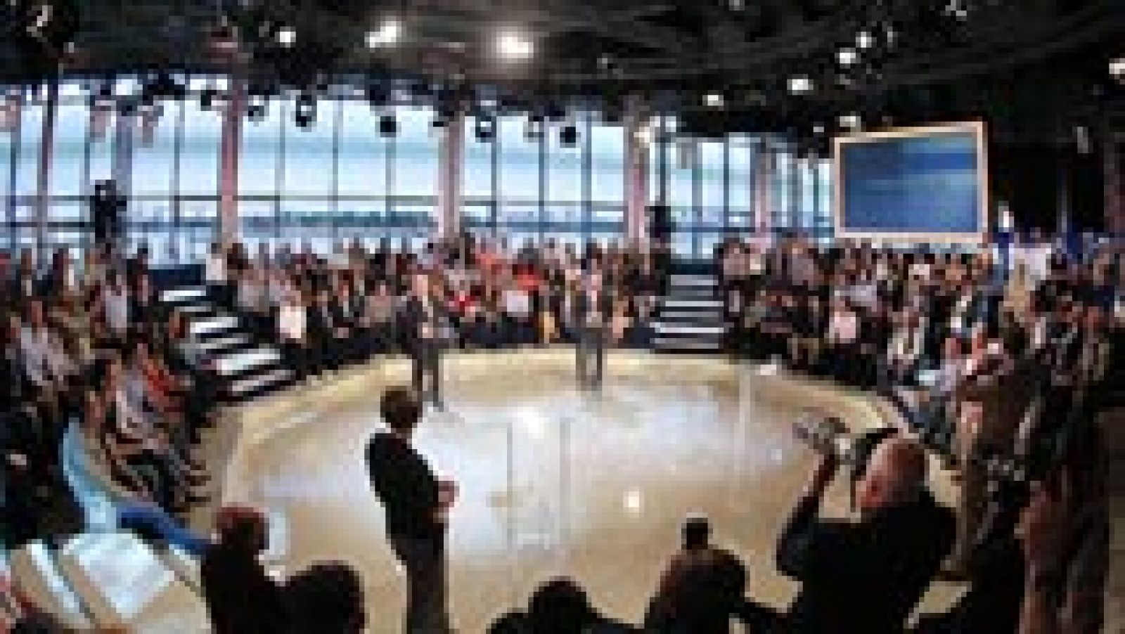 Telediario 1: Schulz y Juncker protagonizan un debate con público  | RTVE Play
