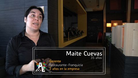 Maite Cuevas (35 años) Gerente de Franquicia