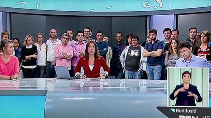 Telediario 1 - Imputados cinco exdirectivos de Canal 9 por presunta malversación en la gestión del ente