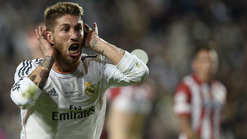 Un gol de Sergio Ramos de cabeza en el minuto 93 ha forzado la prórroga de la final de Champions contra el Atlético de Madrid.