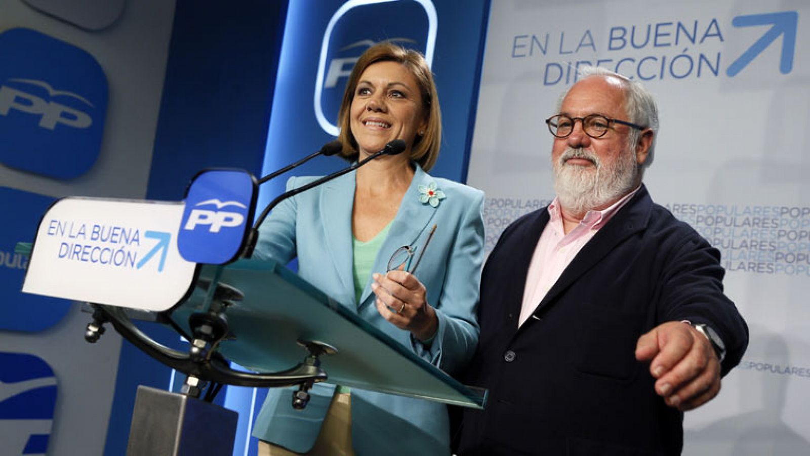Cospedal defiende la victoria del PP porque sólo en  España y Alemania han ganado los partidos de gobierno
