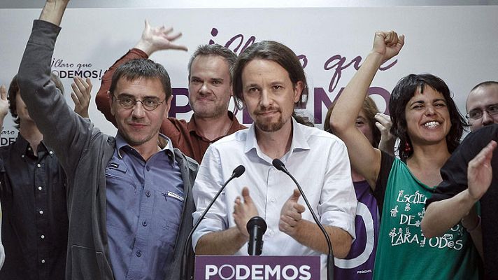 Especiales informativos - Podemos se convierte en la cuarta fuerza parlamentaria por encima de UPyD en las elecciones al Parlamento Europeo