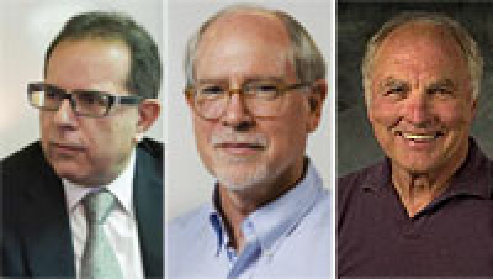 Los químicos Avelino Corma, Mark E. Davis y Galen D. Stucky, Príncipe de Asturias de Ciencia