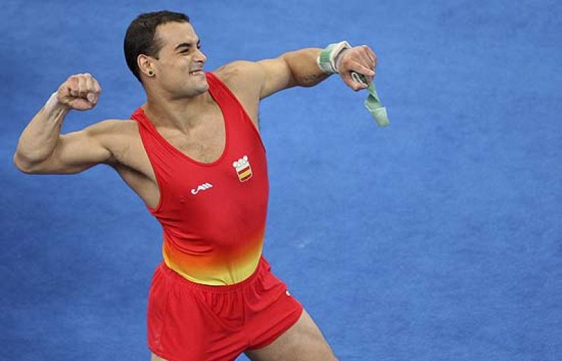 Gervasio Deferr ha recibido una nota de 15,775 en su prueba de la final de suelo, que le ha valido para lograr el subcampeonato olímpico.