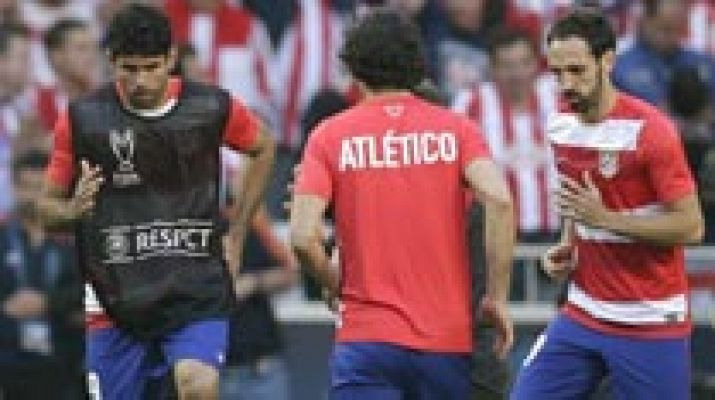 Telediario 1 - Diego Costa y Juanfran estuvieron con los médicos de la selección