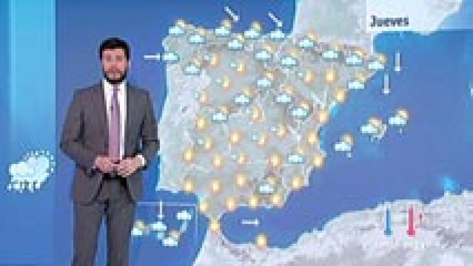 El tiempo: Chubascos en la cornisa norte y cielos poco nubosos en el resto | RTVE Play