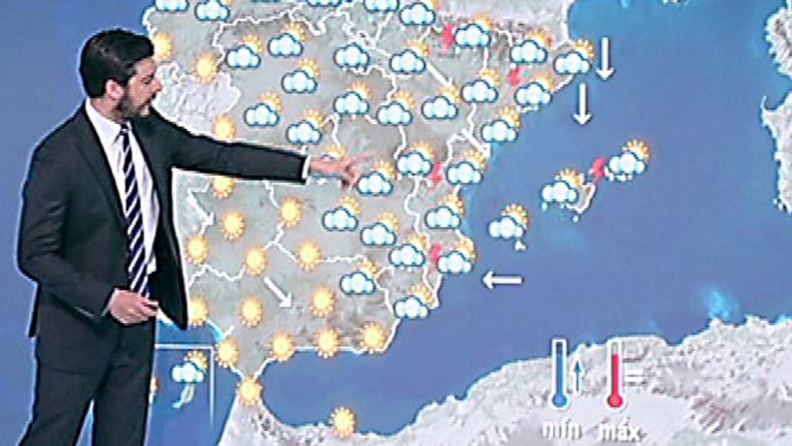 Chubascos fuertes en Cataluña, Comunidad Valenciana y Mallorca