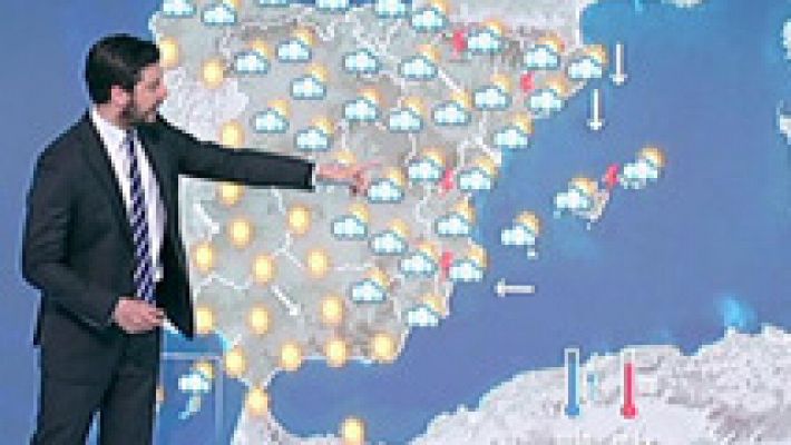 El tiempo - Chubascos fuertes en Cataluña, Comunidad Valenciana y Mallorca