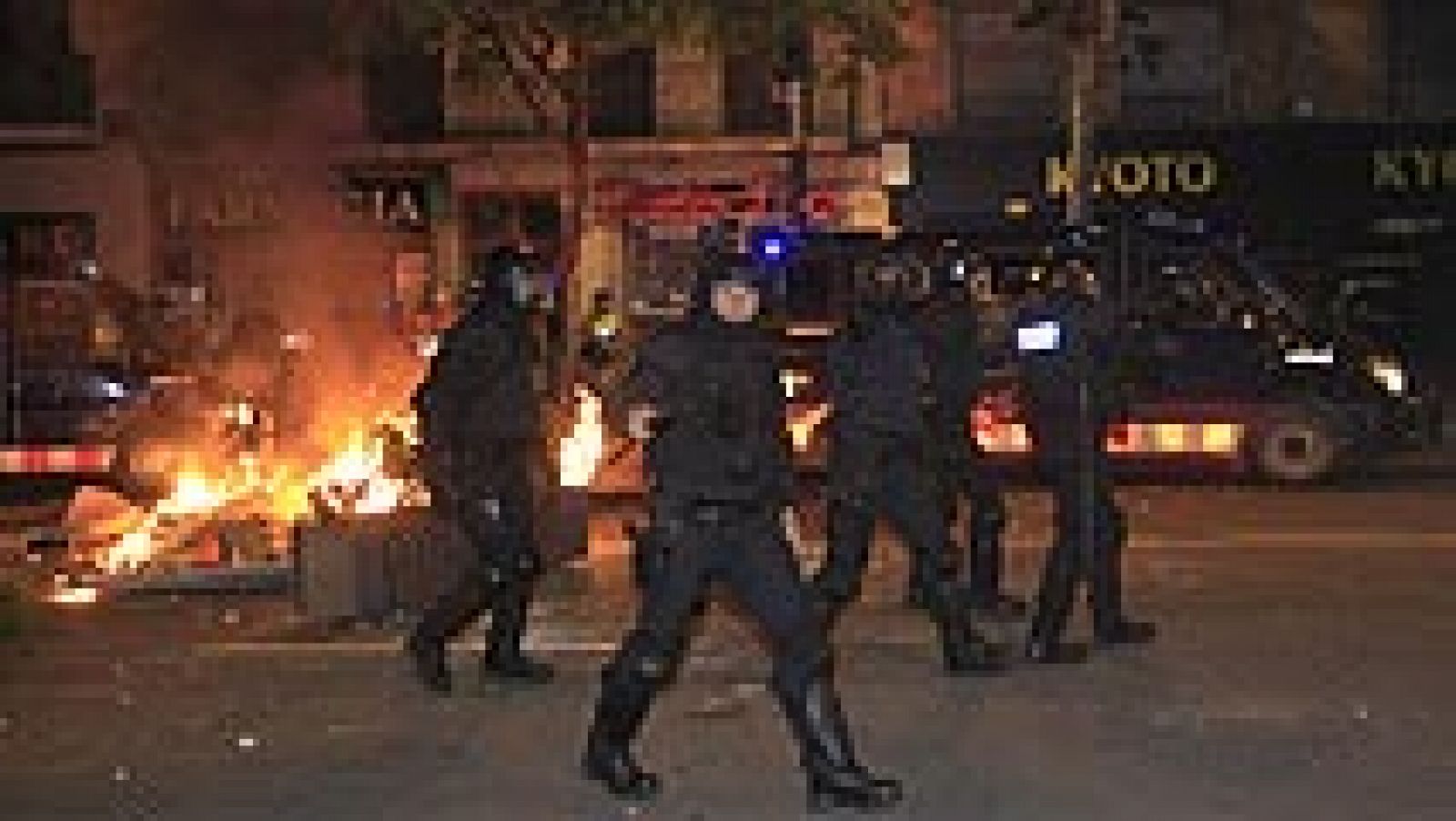 Telediario 1: Disturbios en protesta por Can Vies | RTVE Play