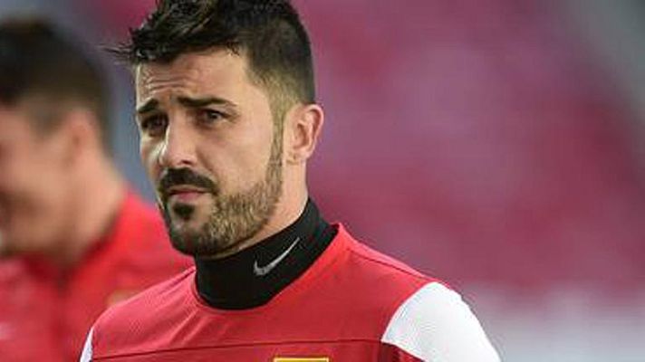 Telediario 1 - Villa se despide del Atlético de Madrid