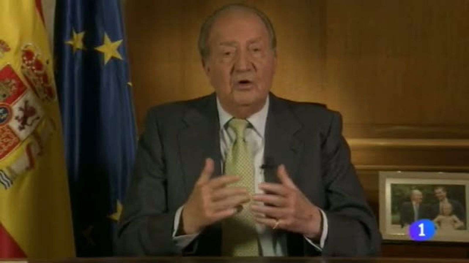  La noticia de la abdicación del Rey provoca  diferentes reacciones en el arco parlamentario navarro. (02/06/2014)