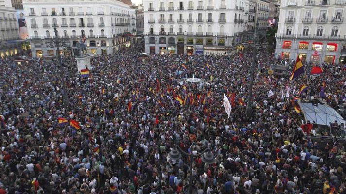 Telediario 1 - IU y EQUO convocan nuevas manifestaciones