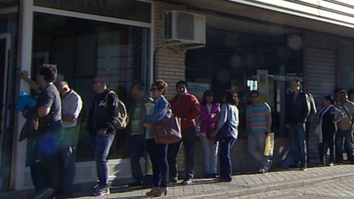 Telediario 1 - Aumento de las afiliaciones a la Seguridad Social en mayo