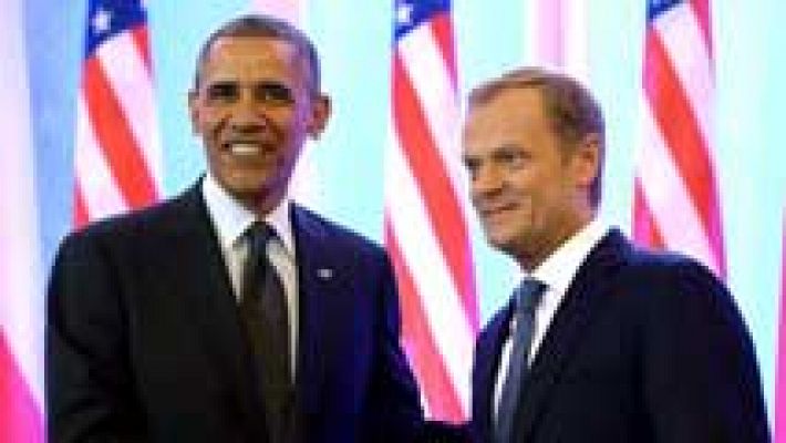 Obama inicia su gira europea en Polonia