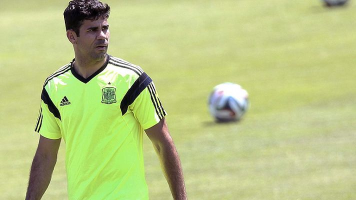 Telediario 1 - España se entrena con Costa y Juanfran
